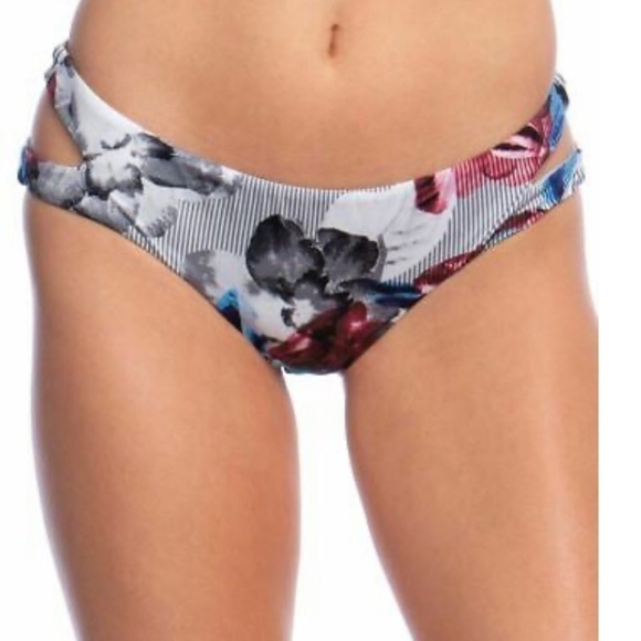 The Bikini Lab Other - 🆕 Bikini Lab floral stripe cut out swim bottoms